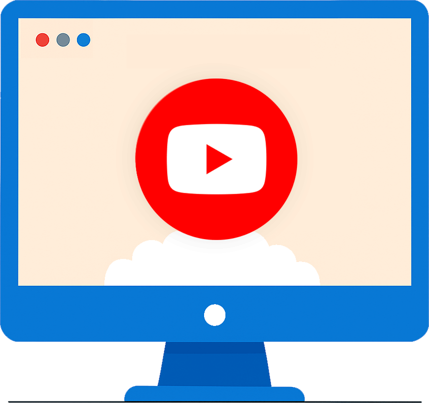 Buy YouTube Subscribers - Fast & Real Growth YouTube growth dashboard icon for buying subscribers